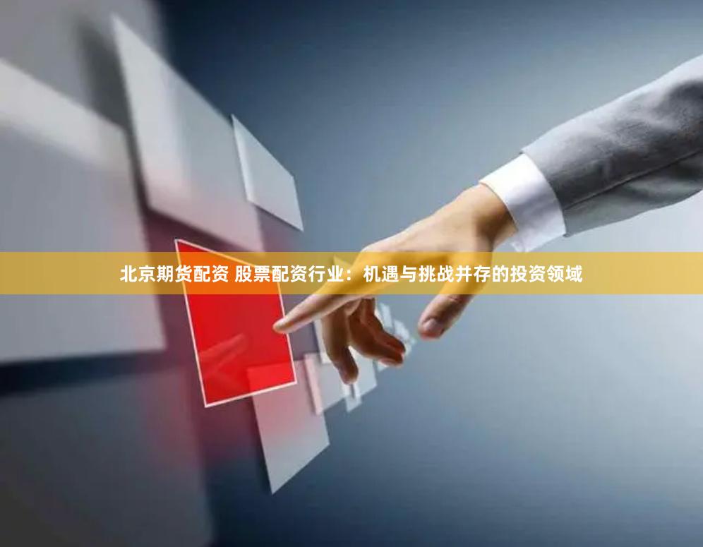 北京期货配资 股票配资行业：机遇与挑战并存的投资领域