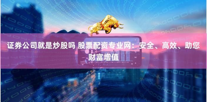 证券公司就是炒股吗 股票配资专业网：安全、高效、助您财富增值